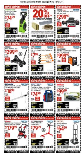 Harbor Freight - Spring Coupons Bright Savings!