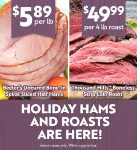 Natural Grocers - Easter Ham and Roasts