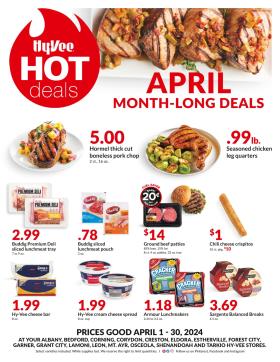 Hy-Vee - April Month-Long Deals