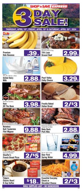 Shop ‘n Save Express - 3Day Sale