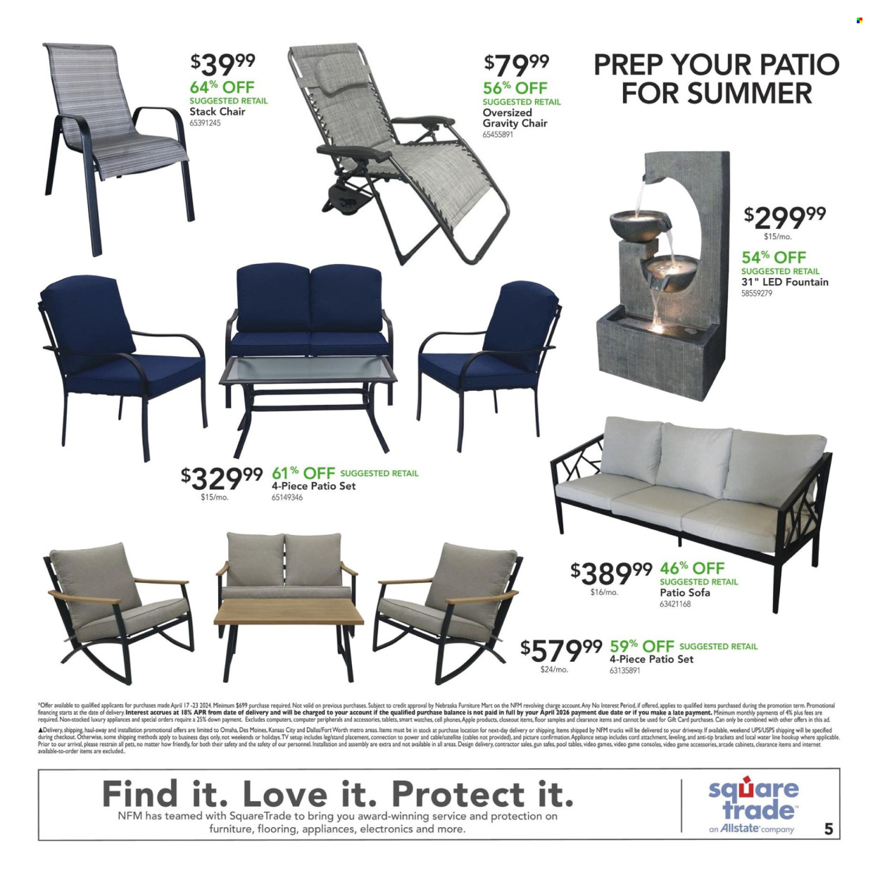 Nebraska Furniture Mart ad  - 04.17.2024 - 04.23.2024.