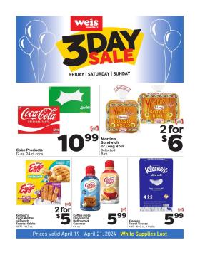 Weis - 3Day Sale