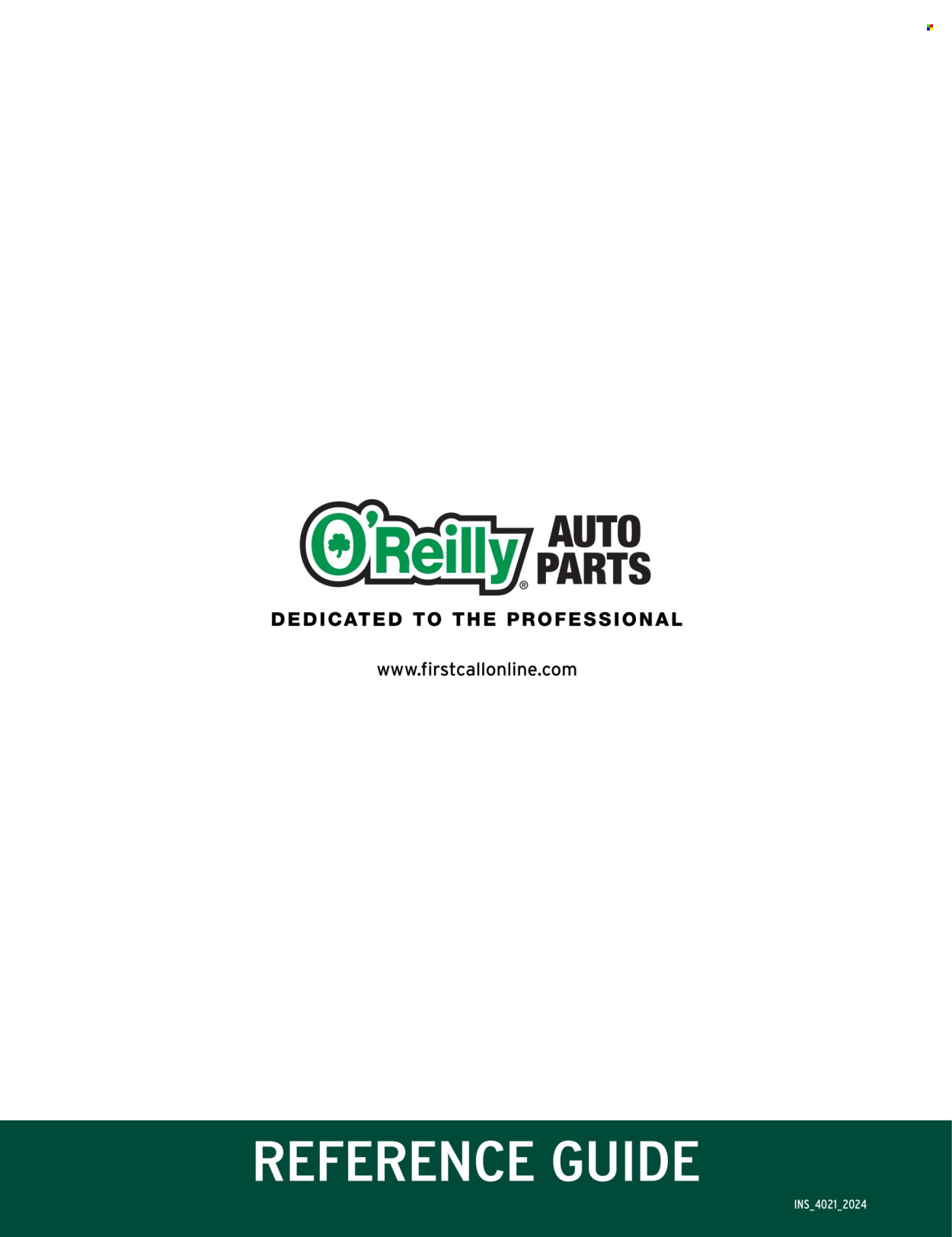 O'Reilly Auto Parts ad .