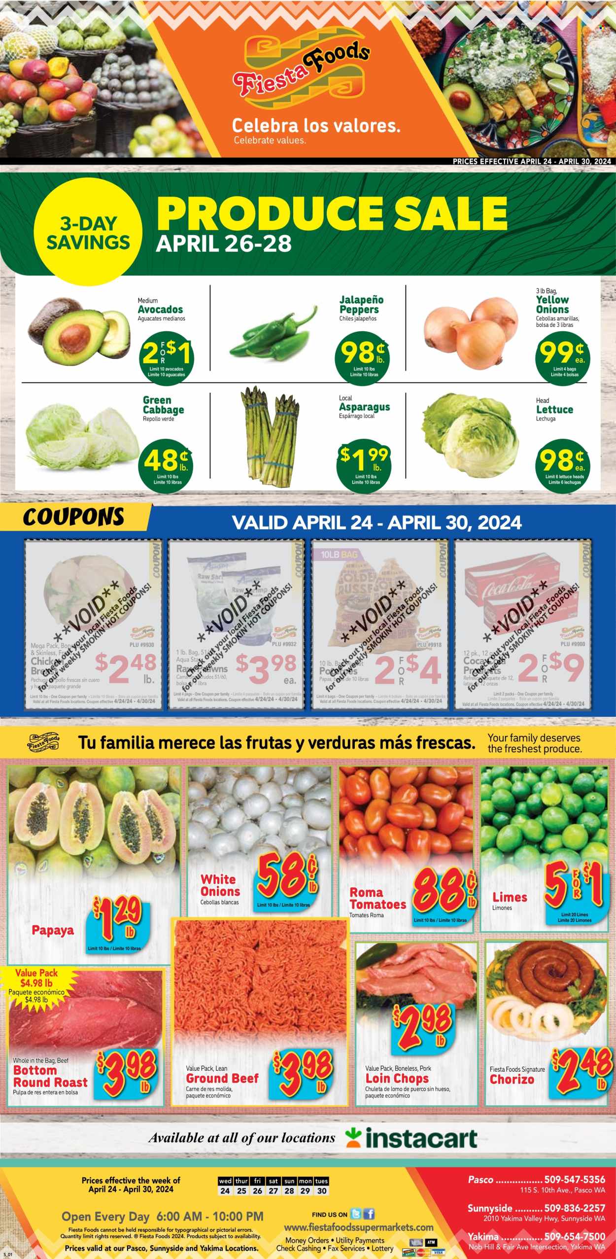 Fiesta Foods SuperMarkets ad  - 04.24.2024 - 04.30.2024.