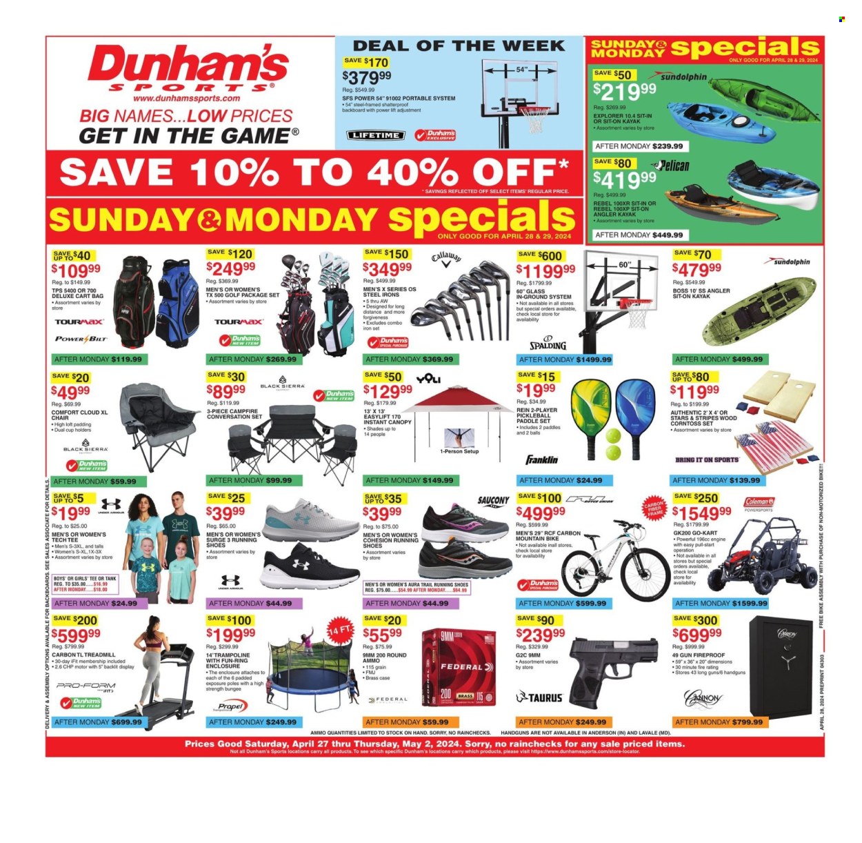 Dunham's Sports ad  - 04.27.2024 - 05.02.2024.