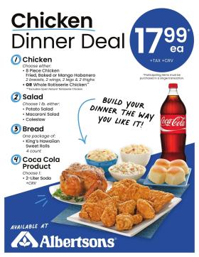 Albertsons - Chicken Dinner Deal