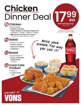 Vons - Chicken Dinner Deal