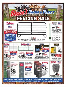 Blain's Farm & Fleet - Fencing Sale