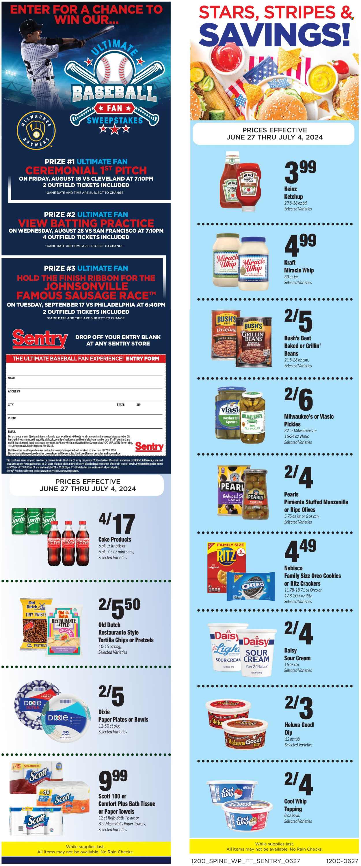 Sentry Foods ad  - 06.27.2024 - 07.04.2024.
