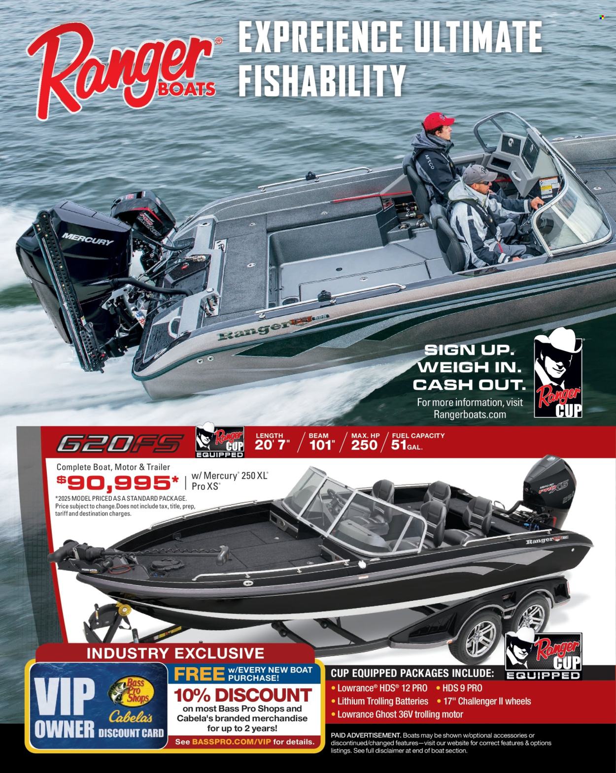 Bass Pro Shops ad  - 01.24.2025 - 12.31.2025.