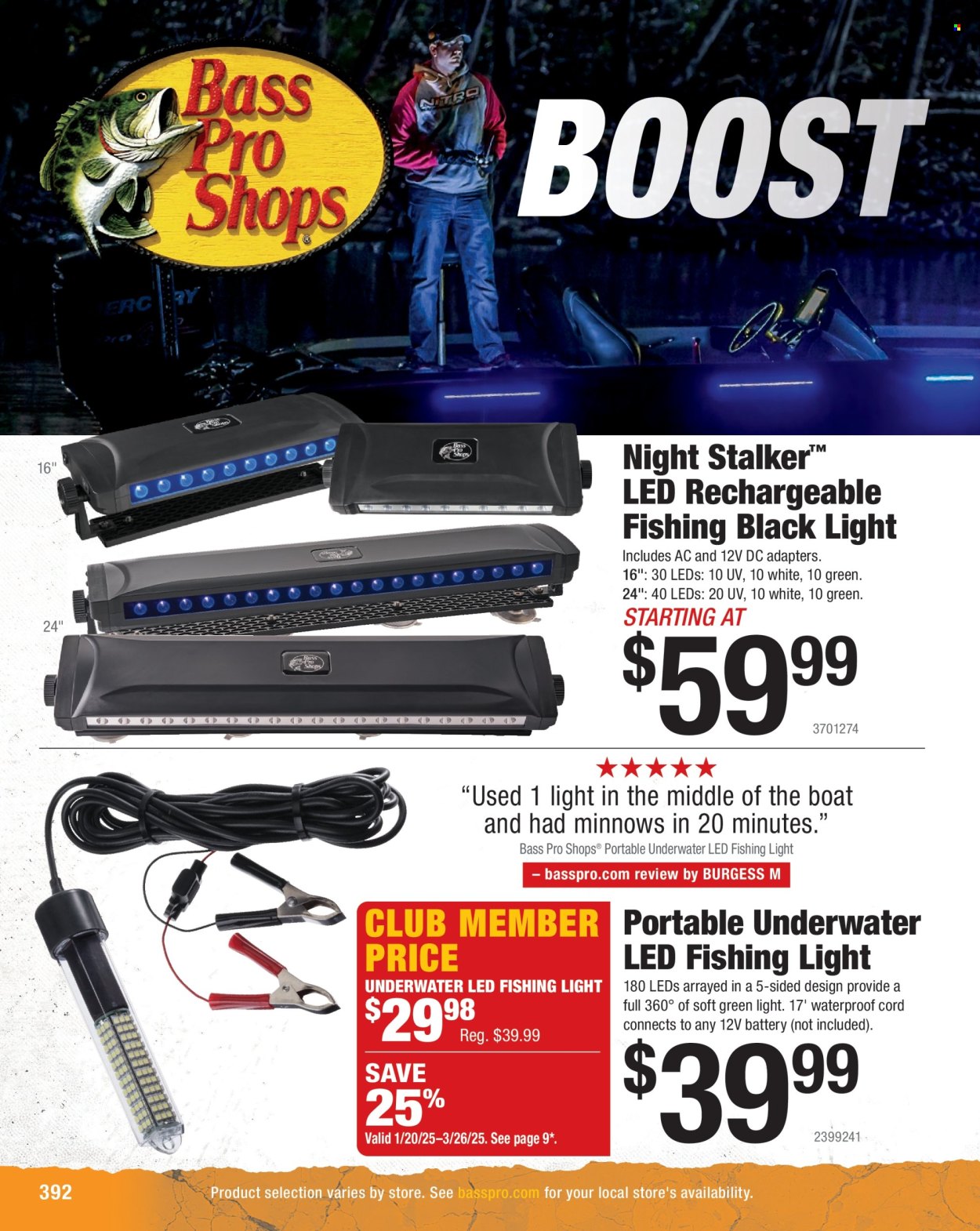 Bass Pro Shops ad  - 01.24.2025 - 12.31.2025.