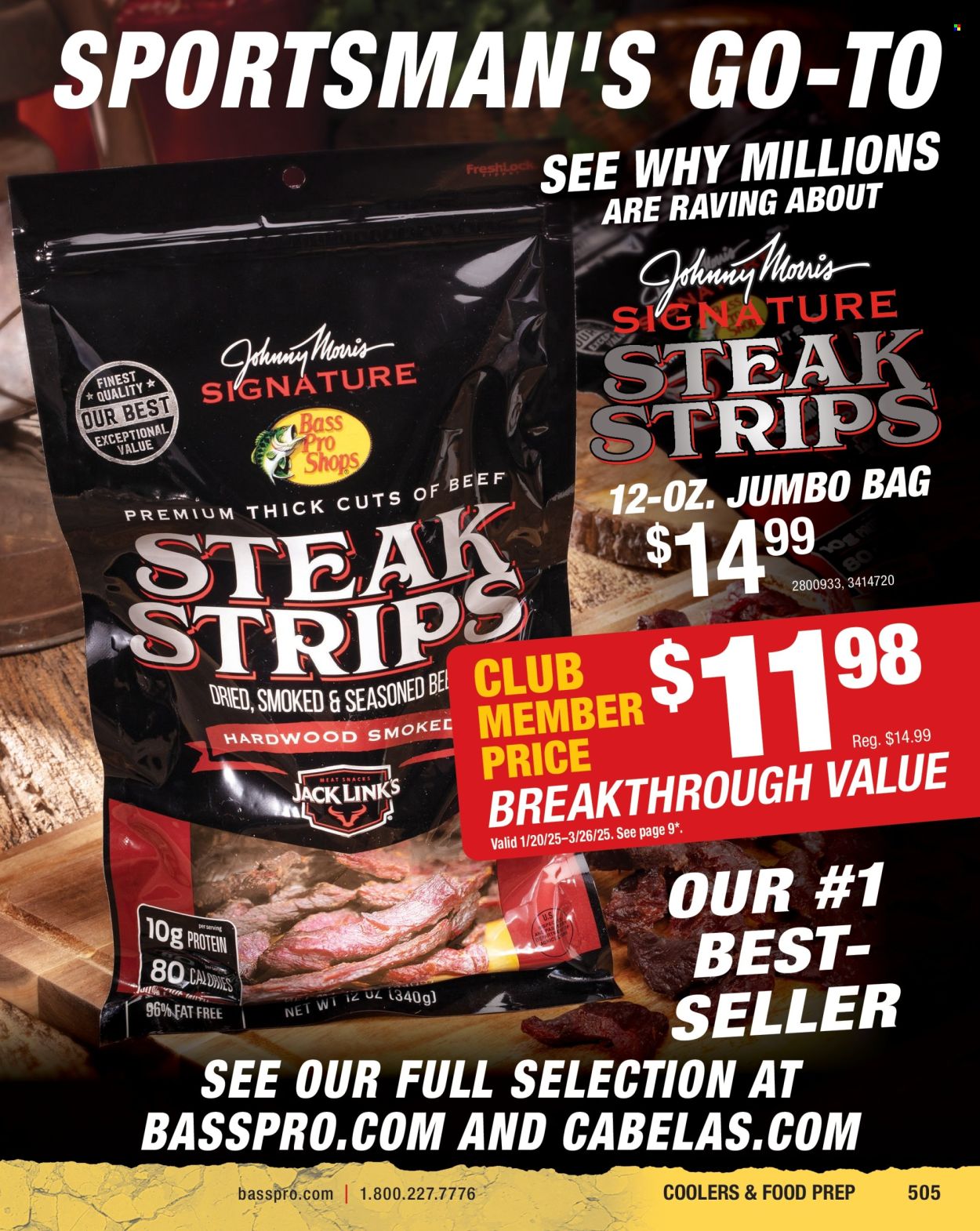 Bass Pro Shops ad  - 01.24.2025 - 12.31.2025.
