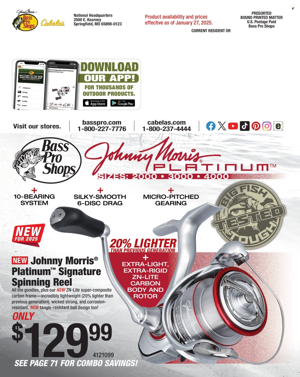 Bass Pro Shops ad  - 01.24.2025 - 12.31.2025.